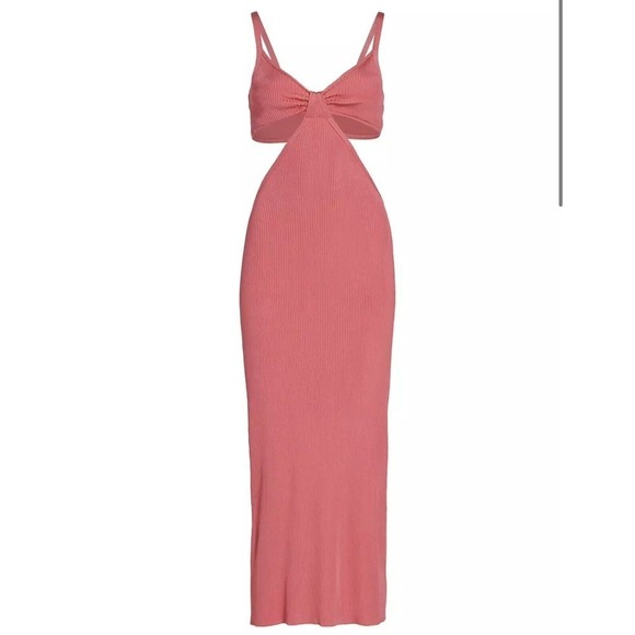 Cult Gaia Serita Cut-Out Knit Maxi Dress in Blossom Size Small NWOT - Picture 1 of 8